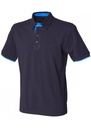 Front Row Contrast Pique Polo Shirt FR200