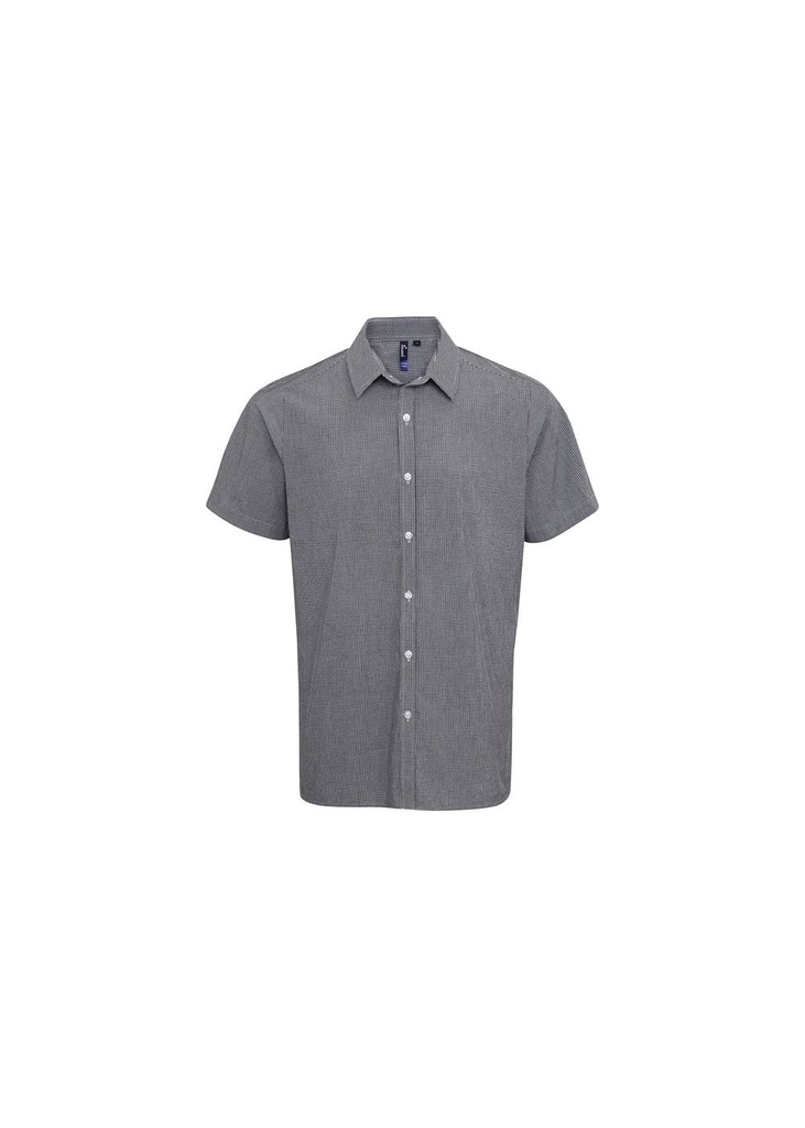 Premier Microcheck (Gingham) Short Sleeve Shirt PR221