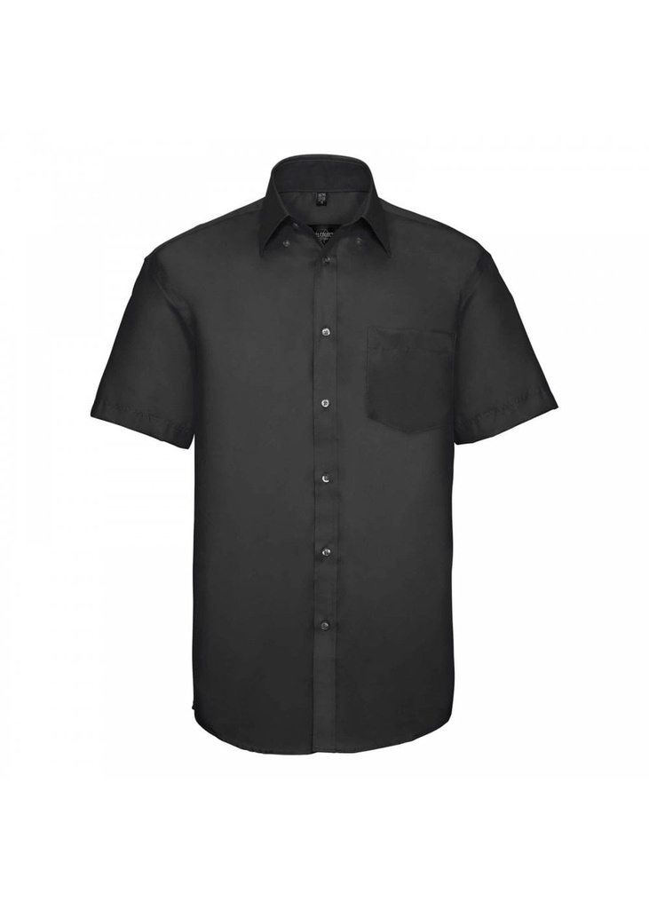 Russell Collection Mens Short Sleeve Classic Ultimate Non-Iron Shirt R957M