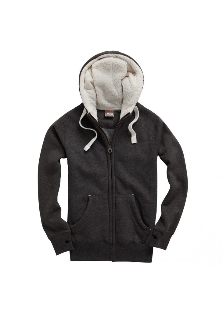Cottonridge Sherpa Fleece Zip Hoodie-Peach Finished F15