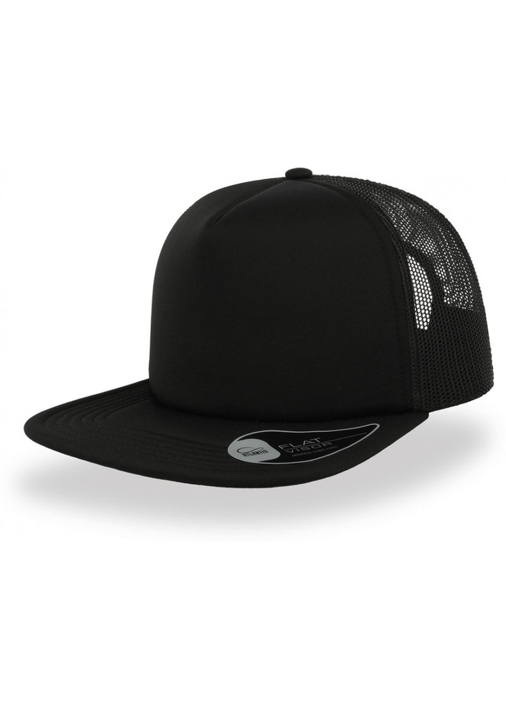 Atlantis Unisex Snap 90S Flat Visor 5 Panel Trucker Cap